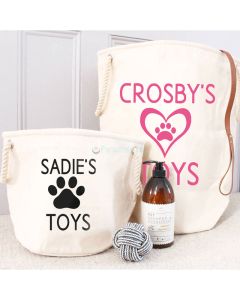 Customized Dog Toys Storage Bag Toy Basket 