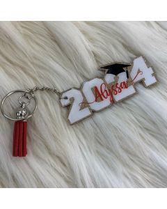 Custom Name 2024 Graduate Keychain Class of 2024 Gift