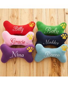 Personalized Dog Bone Toy with Squeaker