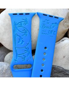 Beach Life Summer Travel Silicone Watch Band