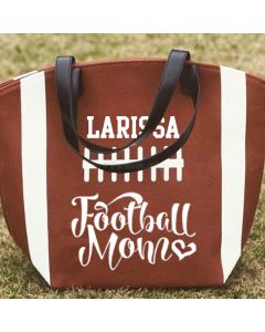 Personalized Football Tote Bag Football Mom Bag