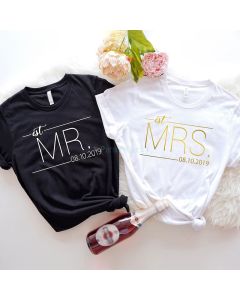 Mr and Mrs Shirt, Just Married Shirt, Honeymoon Shirt, Wedding Shirt
