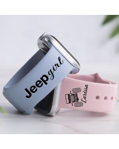 Personalized Jeep Girl Silicone Watch Band