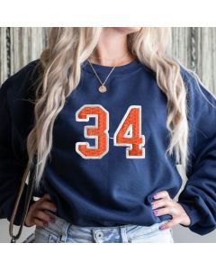 Personalized Sport Number Crewneck & Hooded Sweatshirt