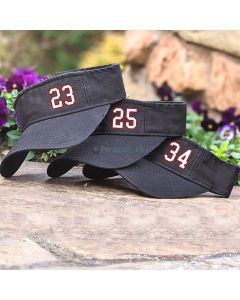 Personalized Number Visor Cap Adjustable Sun Caps