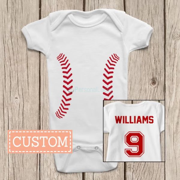 Custom Baby Baseball Jersey Bodysuit