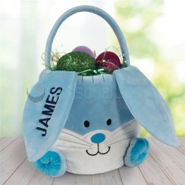 Personalized embroidery Easter Bunny Basket
