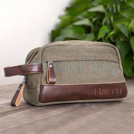 Mens Gift Personalized Toiletry Bag