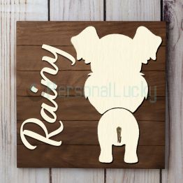 SO Cute Personalized Wooden Dog Leash Hook
