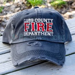 Personalized Fire Department Embroidered Baseball Hat Firefight Cap
