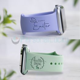 Hello Spring Easter Spring Engraved Watch Band