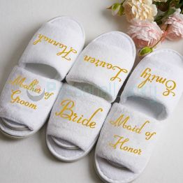 Personlized Bridesmaids Slippers