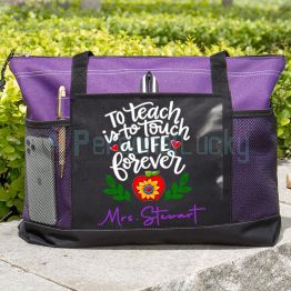 To Teach is to Touch a Life Forever Tote Bag - PERSONALIZED