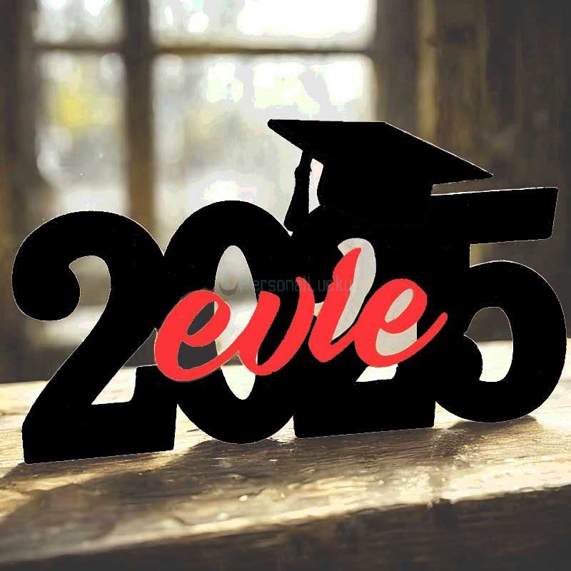 2025 Graduation Cap Wood Sign Personalized Name