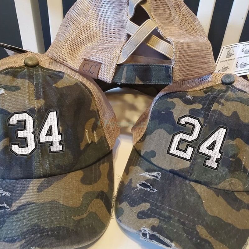 Ponytail Hats Custom Girl High Ponytail cross Baseball Cap