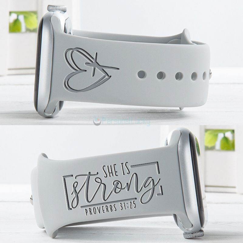 She is Strong Proverbs 31:25 Christian Watch Band
