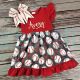 Personalized baseball/softball dress, baseball sister, softball sister