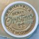 Personalized Custom Merry Christmas Cookie Stamp With Your Family Name