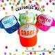 NEON BIRTHDAY Party Hats Custom NAME and Age Hat