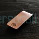 Personalised Handcrafted Solid Heavyweight Copper Money Clip