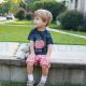 Personalized Apple Applique Shirt with Red Gingham Shorts