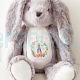 Personalized First Easter Soft Bunny Wreath Rabbit Cute Baby Plush Bunny