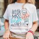Personalized Girls Back to School Shirt Little Miss Shirt