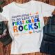 Back to school rocks Grade colorful T shirt