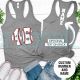 Personalized Baseball Tanks Baseball Number on Sport Tank