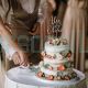 Personalized Wedding Gold Cake Topper Custom Anniversary Cake Topper
