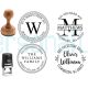 Custom Address Stamp Round Self-Inking Monogram Address Stamp