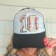 Personalized Baseball Number Chenille Patch Trucker Hat