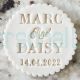 Personalized Mr and Mrs Wedding Names and Date Cookie Stamp