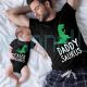 Daddy And  Baby Saurus Matching Shirts With Baby Name