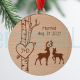 Personalized Wood Couple Ornament Anniversary Gift