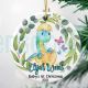 Personalized Dinosaur ornament Baby's First Christmas Gift