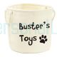 Personalised Pets Name Canvas Toy Storage Tub