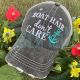 Embroidery Women's Hair Don't Care Baseball Hat Women Caps