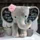 Angel Baby, Infant Loss Gift Personalized Stuffed Hug from Heaven Elephant