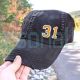 Embroidery Unisex  Baseball Cap Side number Distressed Baseball Cap