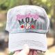 Embroidery Baseball Mom Distressed Cap Mother Gift