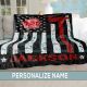 Personalized Fireman Blanket  Firefighter Gift