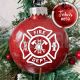 Personalized Firefighter Ornament with custom Name and Number
