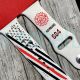 Personalized Fire Red Line Silicone Watch Bands