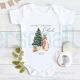 Personalized baby Girl and Boy First Christmas Onesies