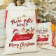 Free P&P Personalised Santa Sack,Linen Gift Bag,Christmas Sack For Children