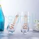 Wedding Glass Champagne Cup Bride and Groom Cup