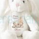 Happy Easter Bunny Basket Easter Plush Rabbit