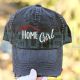 Home Girl Distressed Baseball Cap Ponytail Hat Real Estate Gift