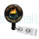 Funny Everything is Fine Badge Retractable Badge Clip
